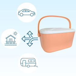 Lodówka ATLANTIC 20L Różowa Kamai