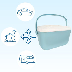 Lodówka ATLANTIC 20L Błękitna Kamai