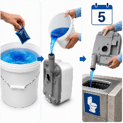 Saszetki do toalety Aqua Kem Blue