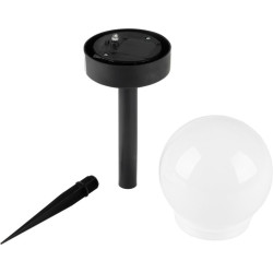 Lampa ogrodowa solarna wbijana, 1x LED, baterie AAA, IP44, wys. 10 cm, zimne światło