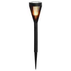 Lampa ogrodowa solarna pochodnia, wbijana, ciepła biała, IP44, 7,5x39,5 cm