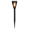 Lampa ogrodowa solarna pochodnia, wbijana, ciepła biała, IP44, 7,5x39,5 cm