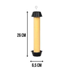 Pułapka klejowa na muchy i muszki owocowe, rolka wisząca, extra lepka, bez chemikaliów, 6,5 x 26 cm