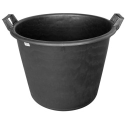Pojemnik ogrodowy okrągły 65 l, pełne dno, z uchwytami, średnica 55 cm, wysokość 41 cm