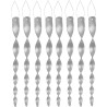 Odstraszacz ptaków, spirala refleksyjna, PS, odbijający światło, zestaw 8 szt., dł. 29 cm