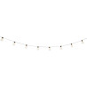 Girlanda ogrodowa solarna LED, 10 żarówek, czujnik zmierzchu, dł. 2,7 m, kabel 3 m, żarówki 6x9 cm